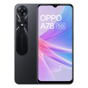 Oppo A78 5G Glowing Black - Mobile square india